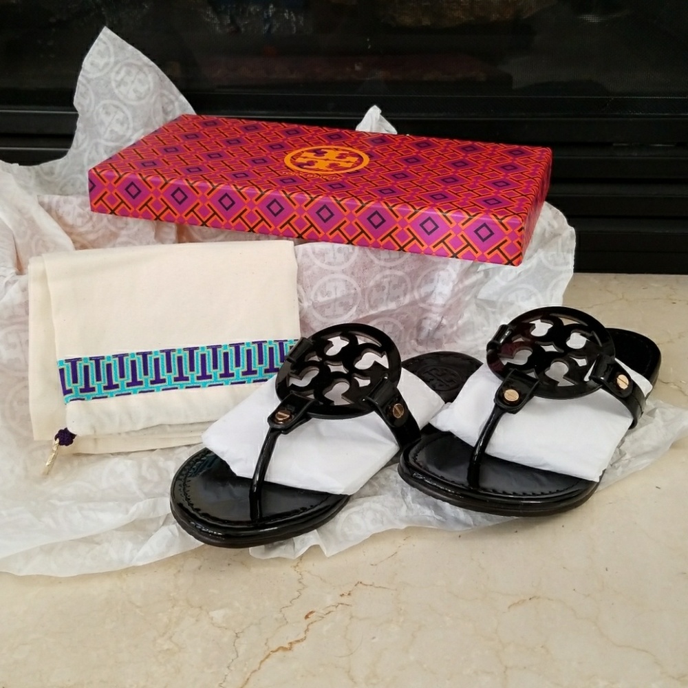 🎉SOLD🎉NIB Tory Burch Miller Patent Sandals